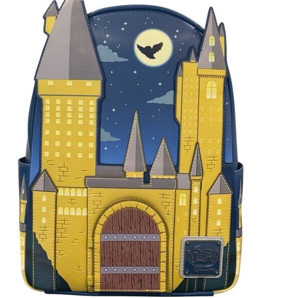 Loungefly Hogwarts Castle Backpack with Albus Dumbledore Figure - Picture 2 of 4